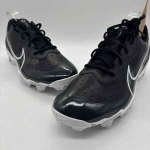 NEW Nike Diamond‎ Baseball Cleats Mens 13 Black White Nike Fastflex Athletic